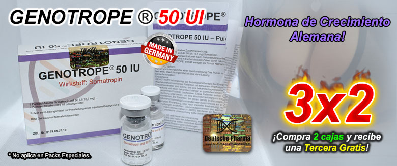 GENOTROPE 50 UI al 3X2 - Hormona Alemana