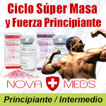 Incrementa la masa muscular y fuerza en 8 semanas.