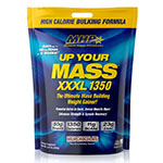 Up Your Mass XXXL 12 lbs - grandes ganancias en tamao muscular y fuerza. MHP - Frmula de Up Your MASS provee la precisa proporcin 45/35/20 de macro nutrientes (carbohidratos, protena, grasa)
